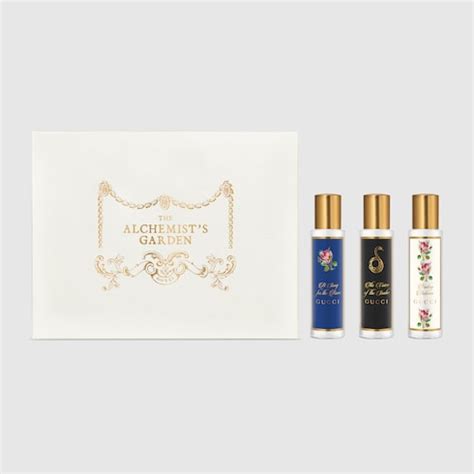 gucci the alchemist's|Gucci alchemist garden discovery set.